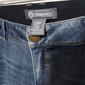 Democracy Ab Technology Size 20W Fringe Bottom Skinny Jean Never Worn